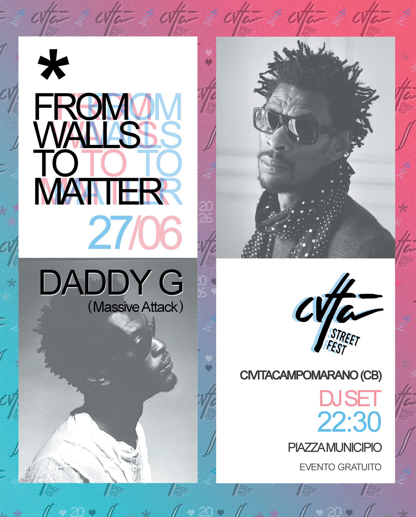 Daddy G at CVTà Street Fest 2026 poster